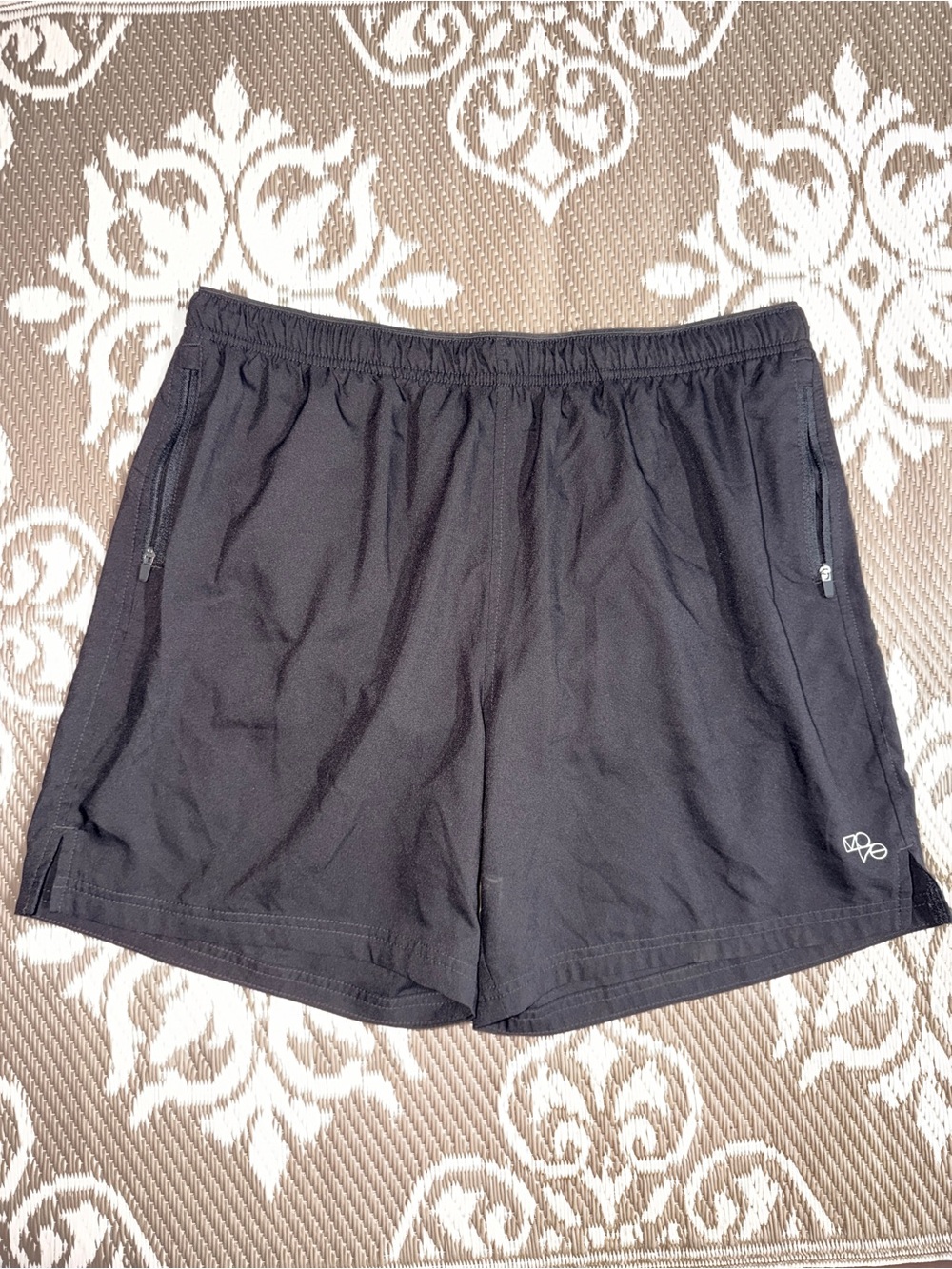 H&M Black Men’s Athletic Shorts with Zip Pockets